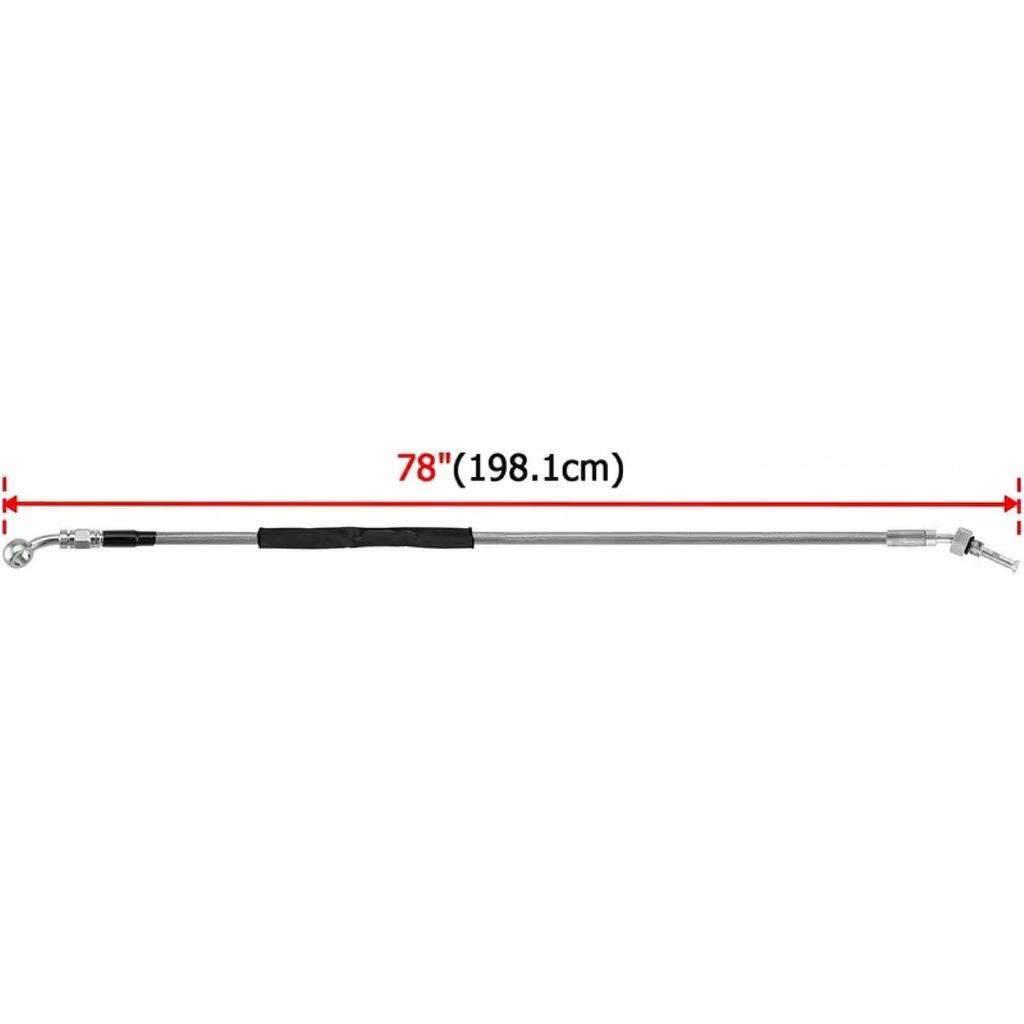 78" Hydraulic Clutch Line Stainless Steel Fit 16"-18" Handlebar Compatible with Harley Touring 2017-2020 Softail S Models and CV