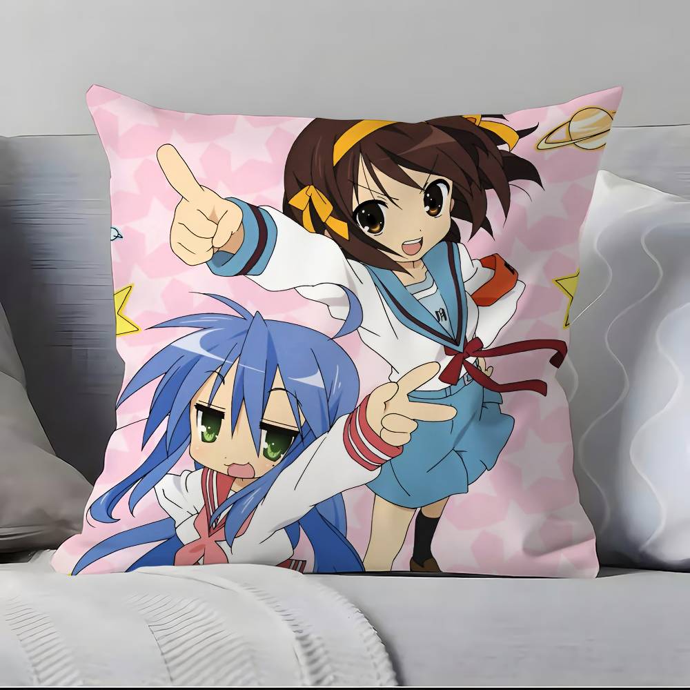 The Melancholy Of Haruhi Suzumiya Anime Pillow Case Pillowcase Soft Skin Friendly & Comfortable With A Hidden Zipper