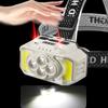 Kraftig LED hodelykt lommelykt USB oppladbar lommelykt hodelykt Vanntett hodelykt Camping Fiske Gruvelys Lampe Lommelykt