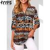 Women's Fashion Casual Summer Spring 1/2 Sleeves V-Neck Blouses & Shirts