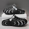 Black Bag Head Hole Shoes Men's Summer Beach Casual Non-slip Wear-resistant Lightweight Outer Wear Cool Slippers Men's Large Size Couple