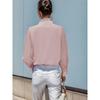 Women Elegant Ruffled Long Sleeve Blouse Plus Size
