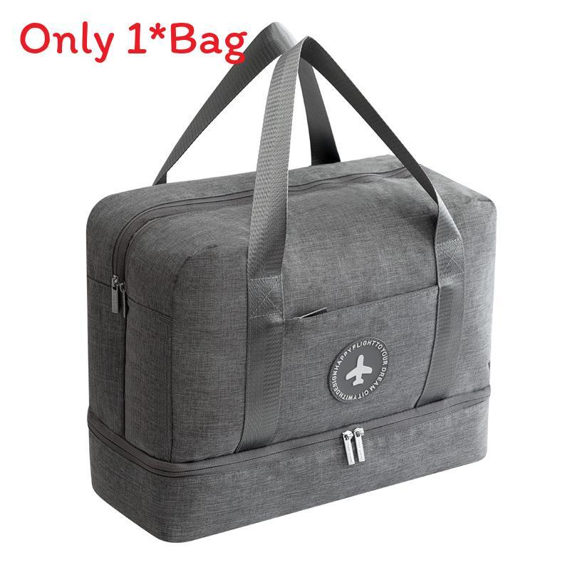 Multipurpose Travel Bag In Oxford Material For Shoes And Dirty Clothes Storage