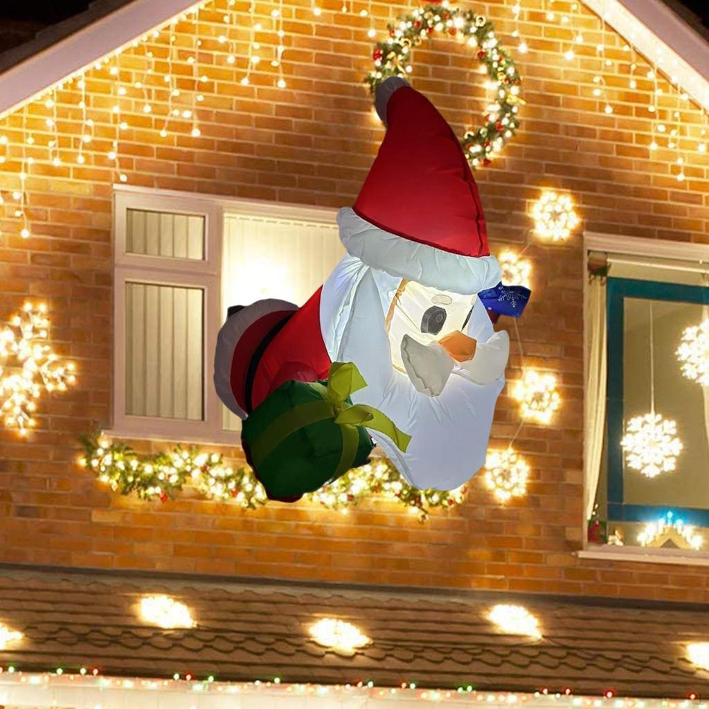 Christmas Inflatable Santa Cute Blow Up for Festive Winter Patio