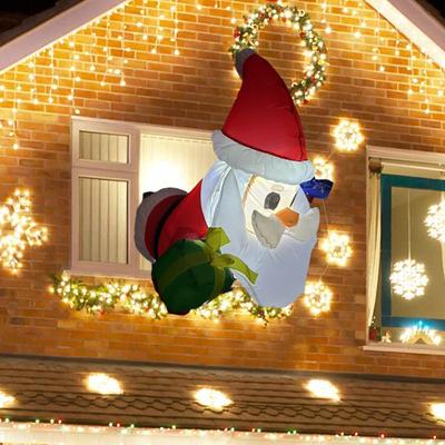 Christmas Inflatable Santa Cute Blow Up for Festive Winter Patio