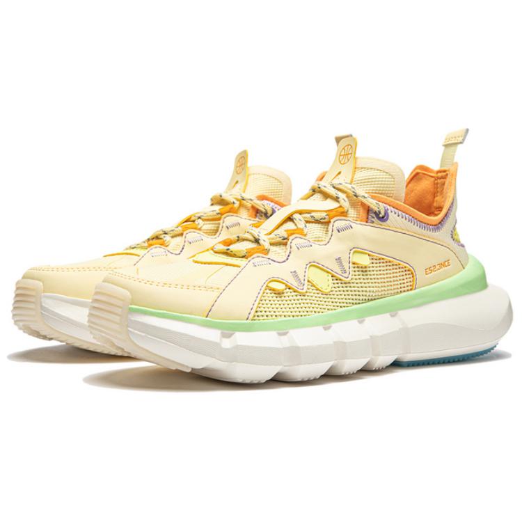Li Ning Wu Dao 2.3 Comfortable Breathable Shock Absorbing Durable Low Top Lifestyle Casual Shoes Women sneaker Yellow Green White ABCU022-1