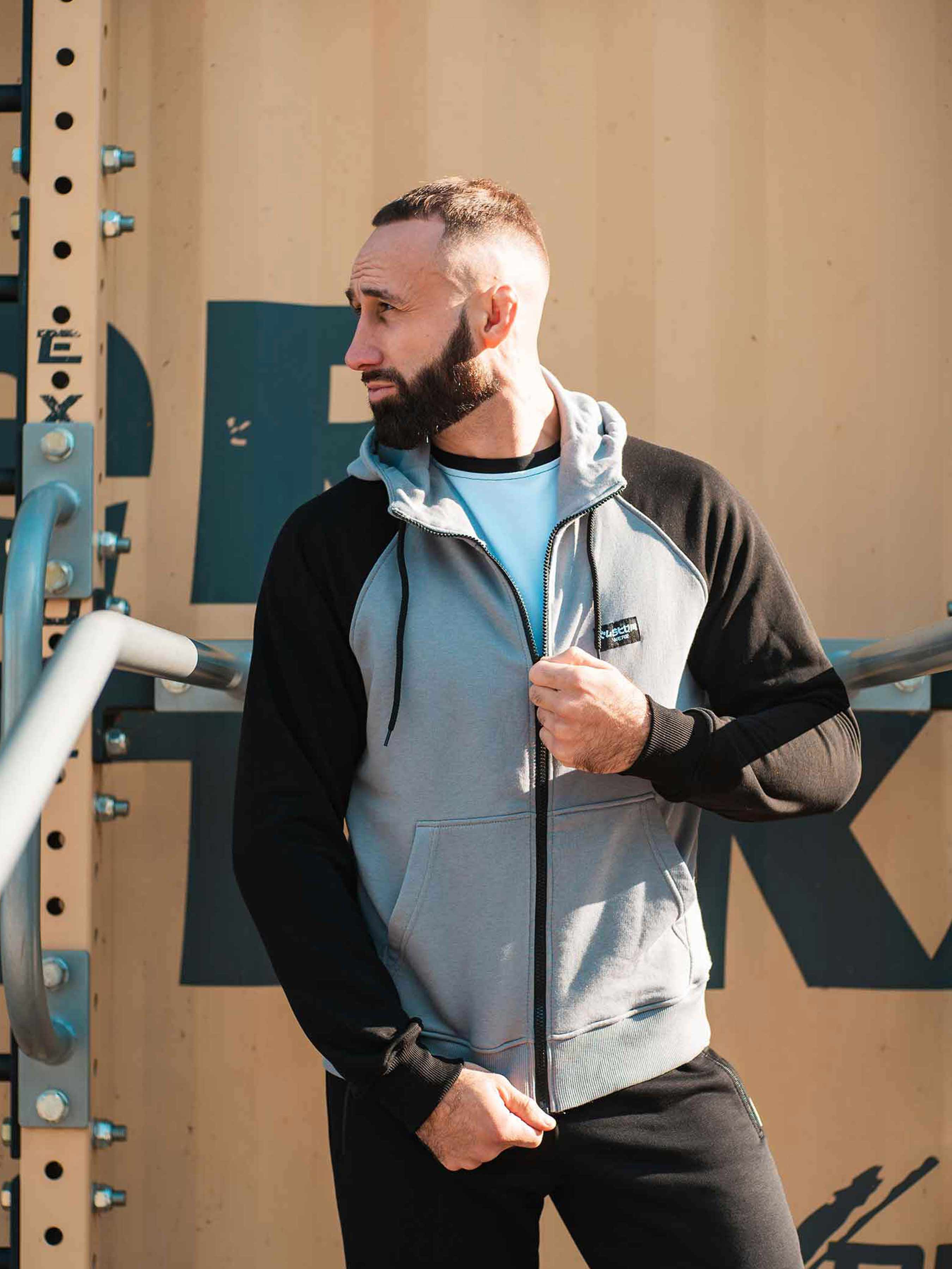 

Зіпер Custom Wear без начосу чорний XL сірий/чорний