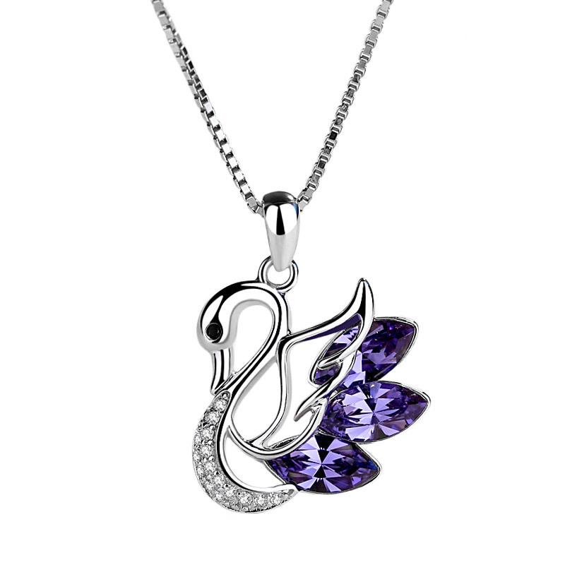 925 Sterling Silver Necklace Pendant Zircon High Quality Chain For Women Luxury Fashion Wedding Engagement Jewelry Party Gifts