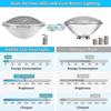 Foco LED Par56 para Piscina, Foco LED para Piscina de 18W, Lámparas LED para Piscina Luz Sumergible Azul Puro, 600lm, Ángulo de Haz 120°, IP68 Estanque, 12V CA/CC - JXLGV