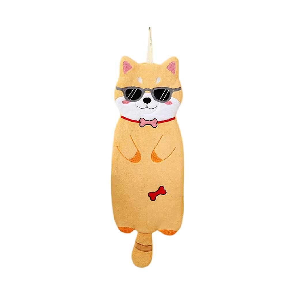 Cartoon Animal Hand Towel Can Be Hung To Wash Face Small Towel Soft Absorbent Kitchen Quick-drying Rag