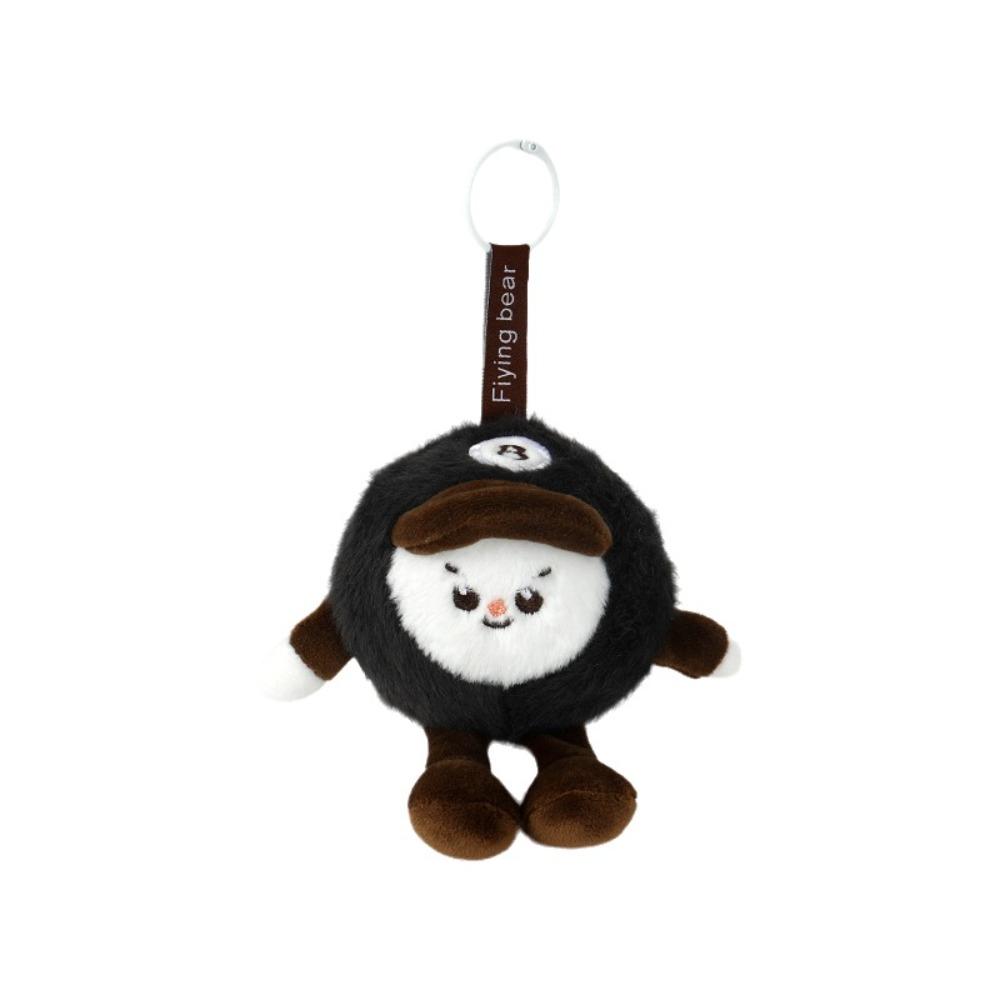 

Furry Ball-shaped keychain Creative Bag Pendant Trendy Baseball Keychain Friends Gifts Billiards