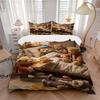 3pcs Anime Teddy Bear Bedding Set - Includes One Quilt Cover and Two Pillowcases (No Core) - Perfect for Bedroom and Guest Room Decoration,