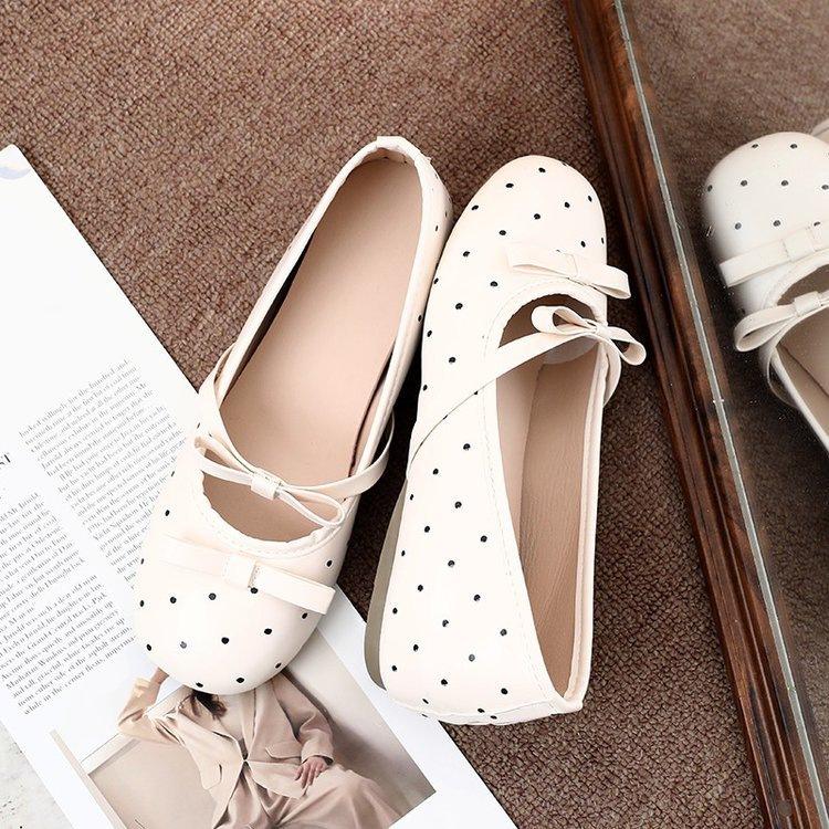 French shallow mouth Mary Jane single shoes women's autumn 2025 double bow inner height increase 5CM versatile fashion ladyshoes