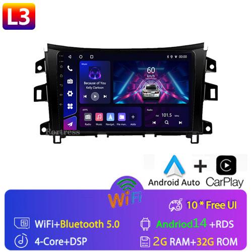 Car Radio WIFI 5 Android13 For Nissan NAVARA Frontier NP300 2015 2016 2017 2018 wireless Carplay Multiemedia GPS Video Player