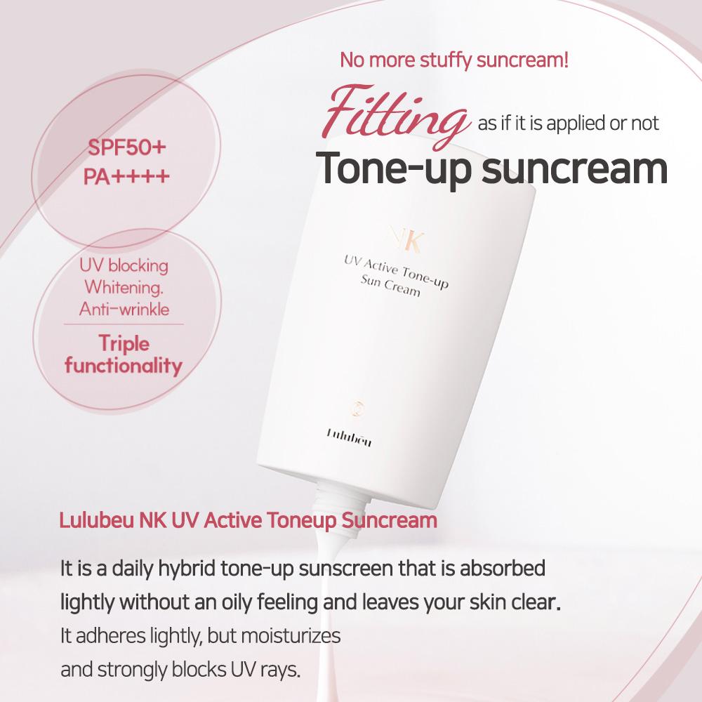 LULUBEU NK UV Active Tone up Sun Cream 50ml SPF50+ PA++++