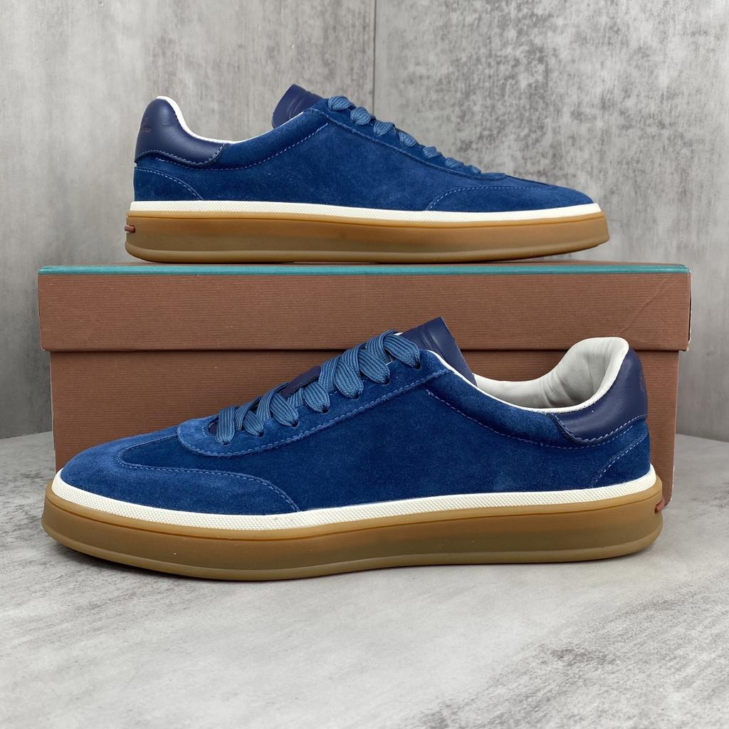 Holiday Gift Luxury Shoes Casual Sneakers Handmade Unisex Style Leather Upper Calfskin Lining Oxford Sole Breathable Non-slip