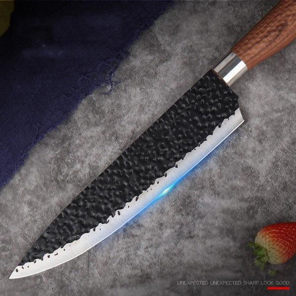 Küchenmesser, Kochmesser, japanisches Kochmesser, Edelstahl, Brotmesser, Fleischerbeil