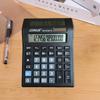 Efficient Calculation Solar Dual-Screen Calculator 14 Digits Calculator  Financial Institution