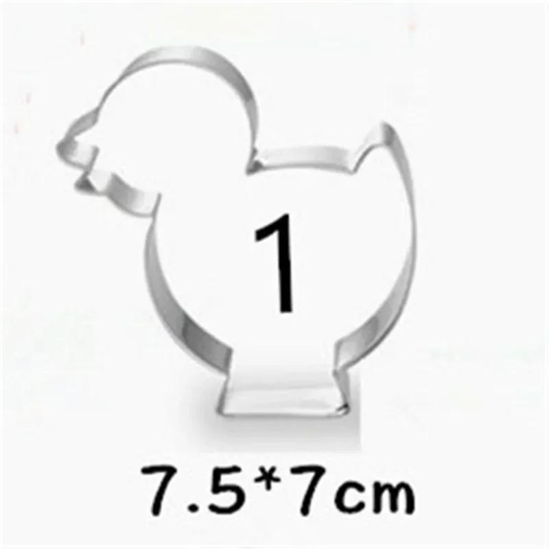 New Easter Cookie Cutter Set Bunny,Egg,Flower,Rabbit Face,Chick,Carrot,Butterfly-Stainless Steel Fondant Cutter Mold Baking Tool