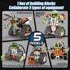 Moc 539Pcs 5 In 1 Creative Electric Rc Jedi Rescue Team Car Robot Assembly Building Blocks Dinosaur Children'S Puzzle Toy Gift