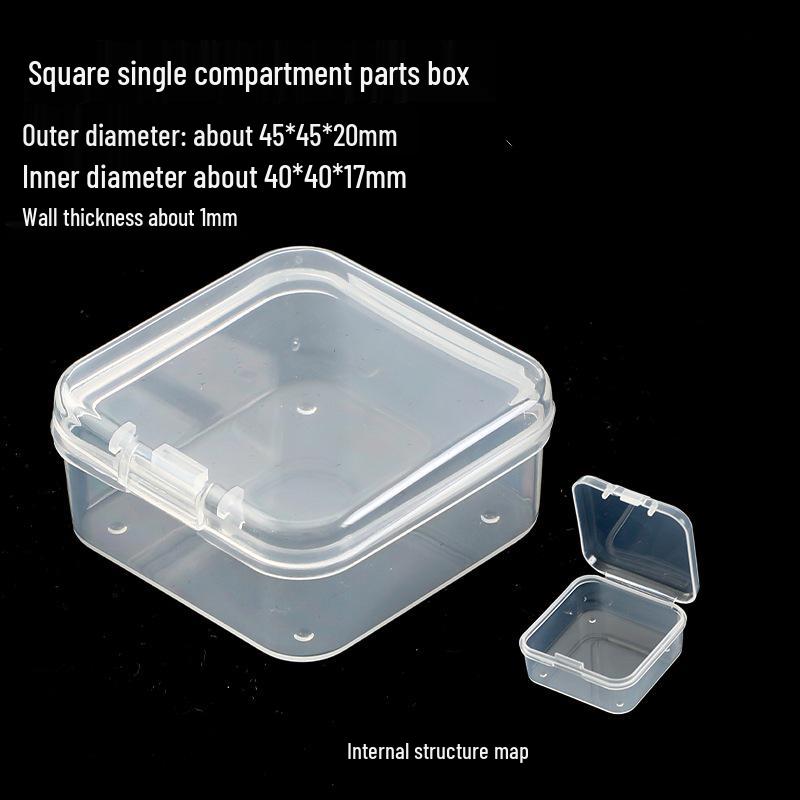 Clear Plastic Storage Box for Small Accessories and Jewelry