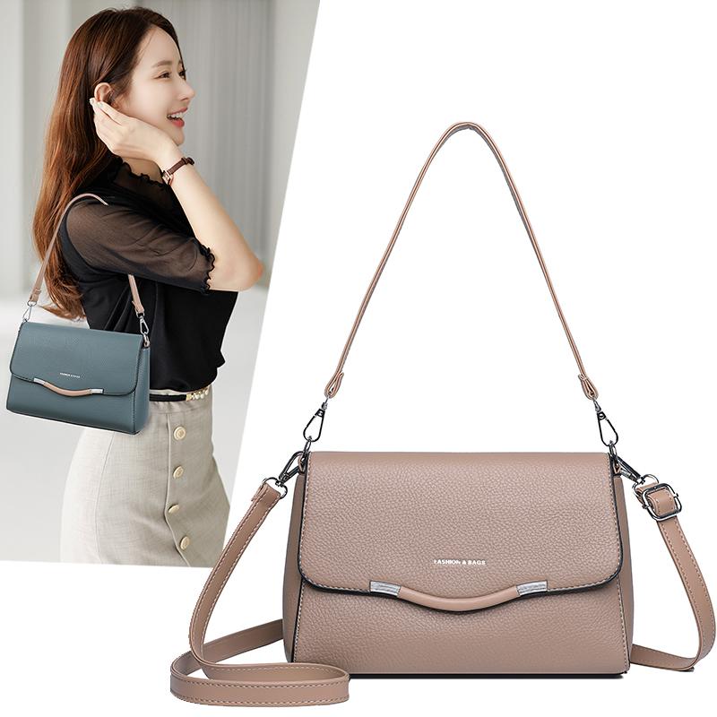 Damentasche Tasche für die Mutter mittleren Alters Schultertasche Weiches Leder Umhängetasche