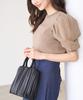 ROPE PICNIC Sheer Tuck Sleeve Knit Beige Women's Cool-to-the-touch Pullover, GDM14770, (27)