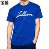 Teeshirt Vintage Everyday Tees Zillion Logo On Black Vintage Minimalist Tshirt Classic Breathable Workout Tshirt