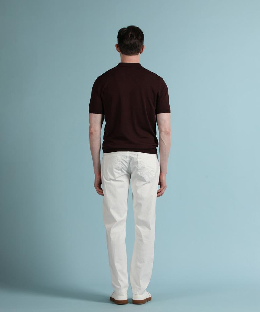 PANICALE Wine Viscose Blend Polo Knit (Type A)