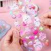 Set of 2 3D Butt Cute Pukupuku Animal Decorative Squishy DIY Decorations for and Gifts Stickers, Stickers, Girls, Diaries, Notebooks, Smartphones,
