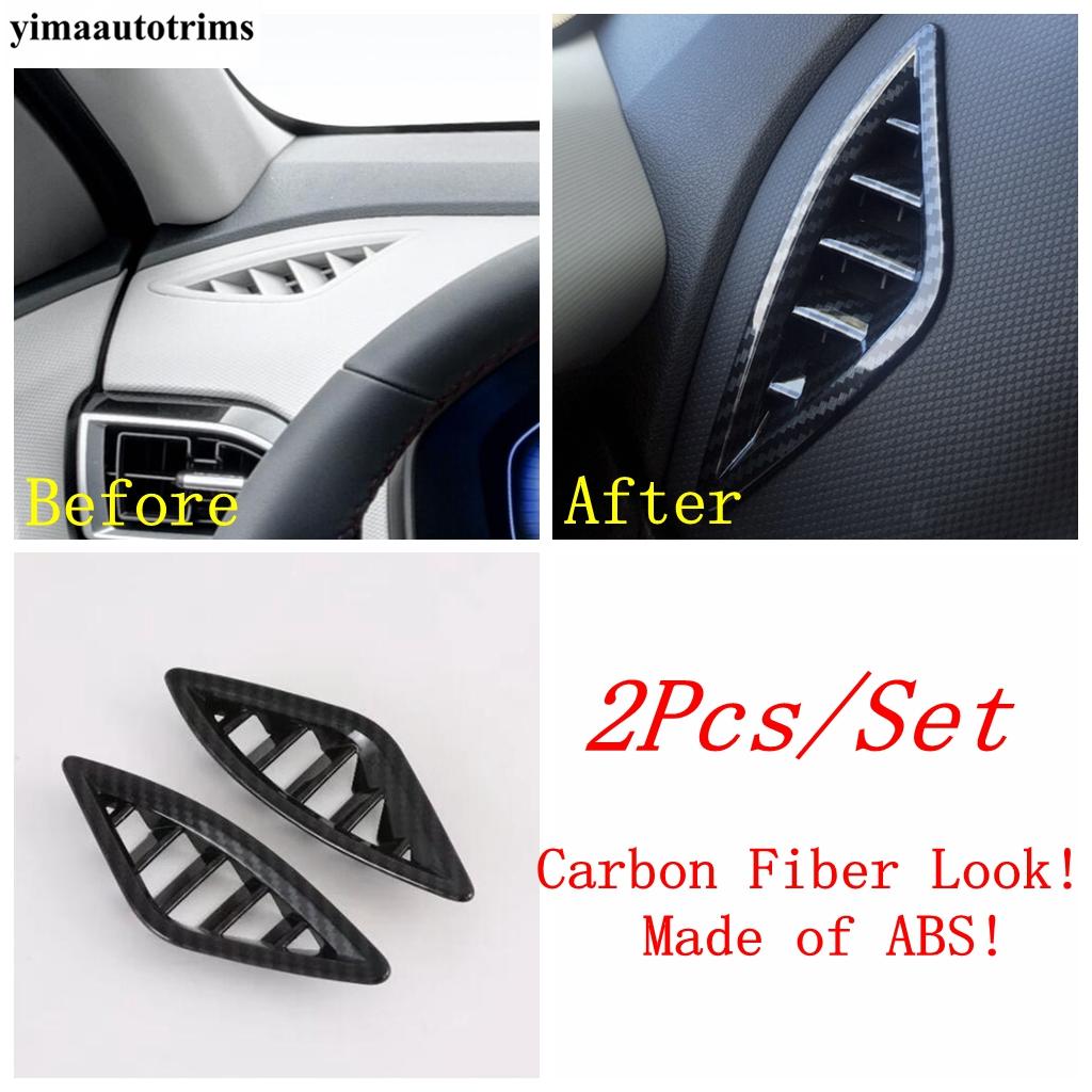 For Hyundai Creta  -  Window Lift Head Light Steering Wheel Gear Air AC Vent Outlet Cover Trim Carbon Fiber Accessories