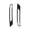 2pcs Rear Fog Light Lamp Frame Cover Trim For Mitsubishi Outlander - Carbon Fiber Grain Eyelid Eyebrow Strip Cover Trim