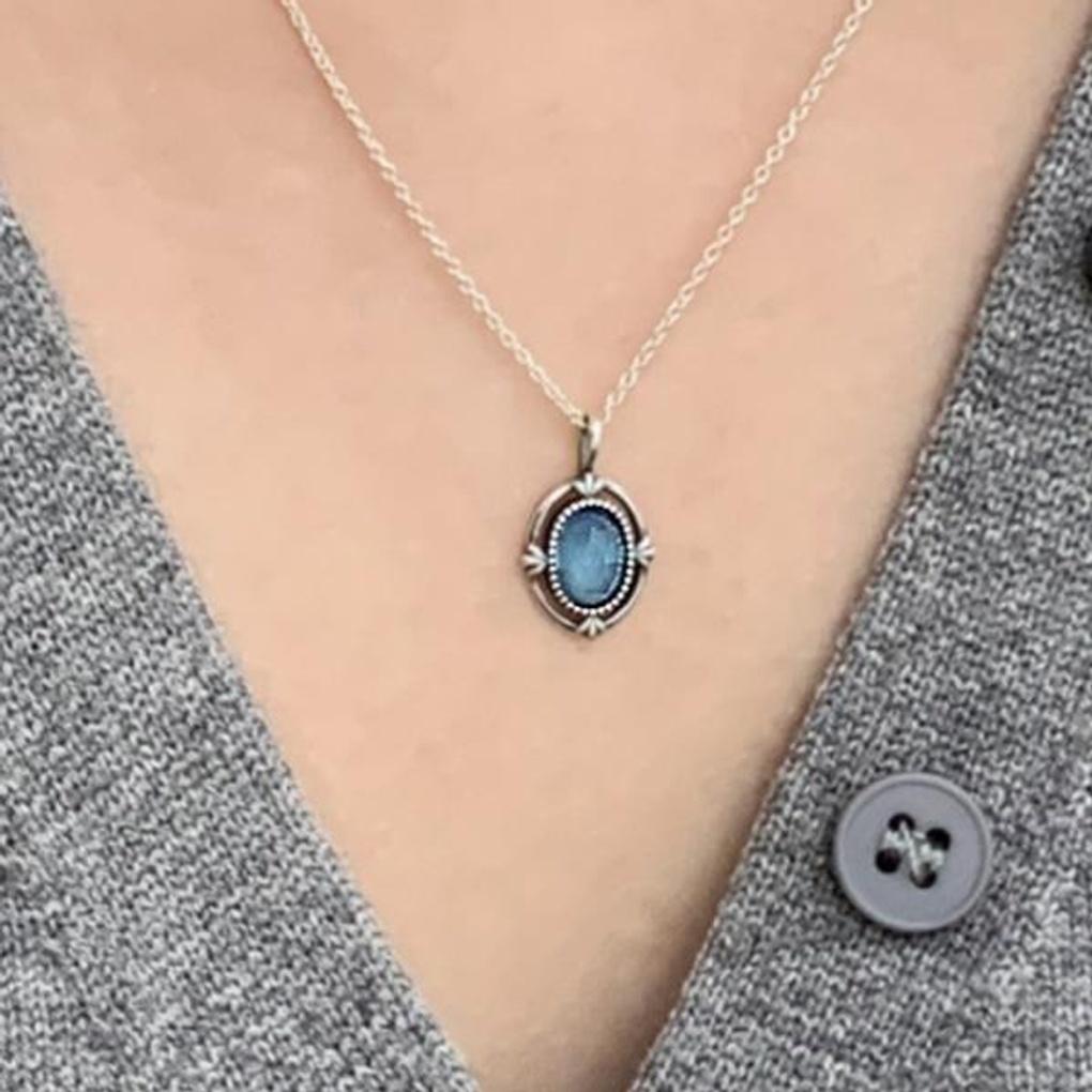 Women's Daily Accessory Chalcedony Gemstone Necklace