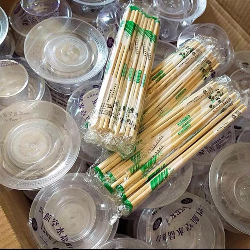 500-Count Disposable Crystal Plastic 4-Piece Tableware Set
