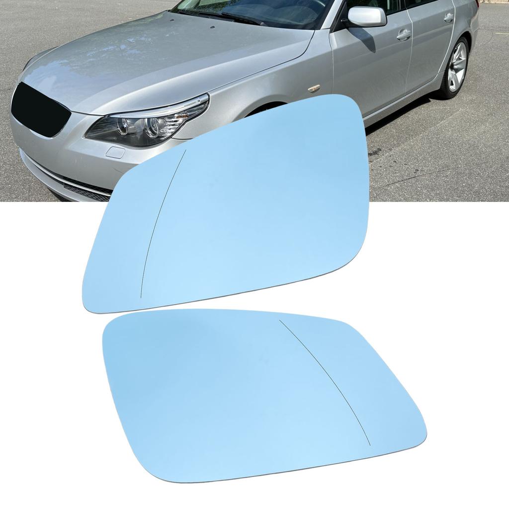 Heated Mirror Glass Clear Vision Blue  Modern  Rearview Mirror Glasses Accurate Fit with Backing Plate for Vehicle