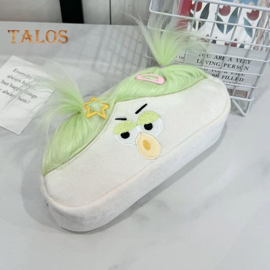 Funny Fried Hair Pencil Case DIY Long Hair Doll Pencil Case Box Large Capacity Zipper Organizer Storage Bag Stationery Organizer