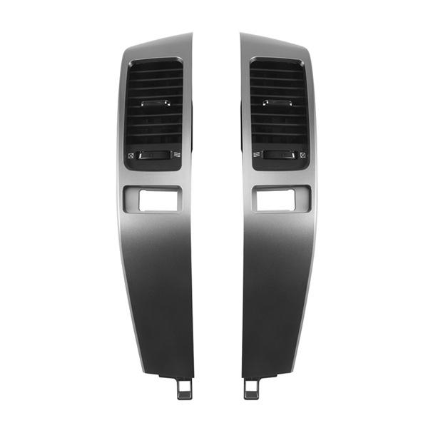 1 Pair Black and Silver ABS Car A/C Vent Panel