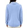 Women's Color Long Sleeve Sweater with Detail for Fall and Winter