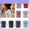 Bolsa Mini para Celular Transparente com Tela Sensível ao Toque para Mulheres, Alça de Ombro, Bolsa para Celular com Fecho de Pressão