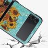 Case for Samsung Galaxy Z Flip 3 4 5 6 Folding Van Gogh Sunflowers The Starry Night For Samsung Z Flip4 Flip5 PC Hard Cover