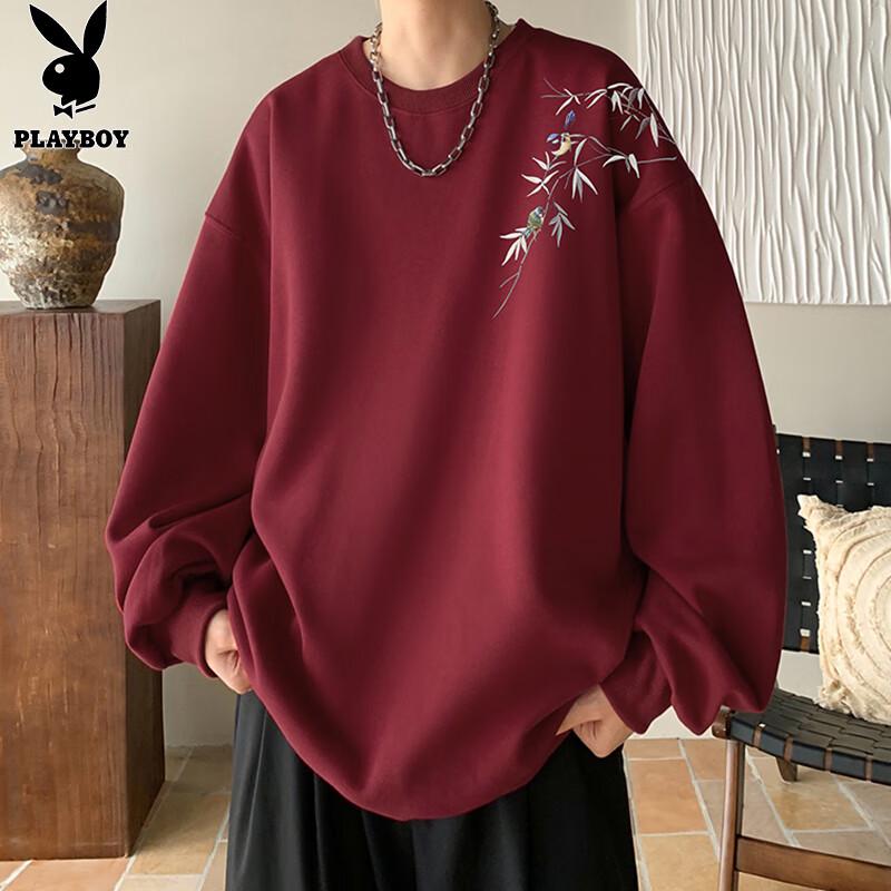 

Playboy Men s Casual Crewneck Long Sleeve Sweatshirt XL