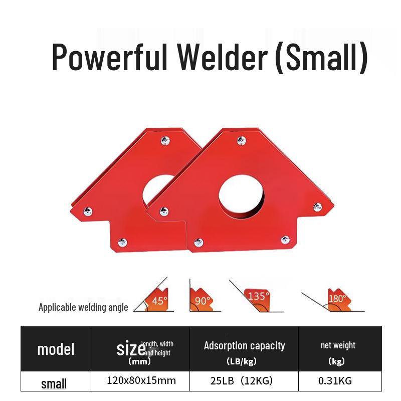 Welding Positioner with Strong Magnetic Suction for Right Angles