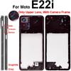 Middle Frame Cover For Motorola MOTO E22 E22i E32 E32S Middle Housing with Lens Frame Parts