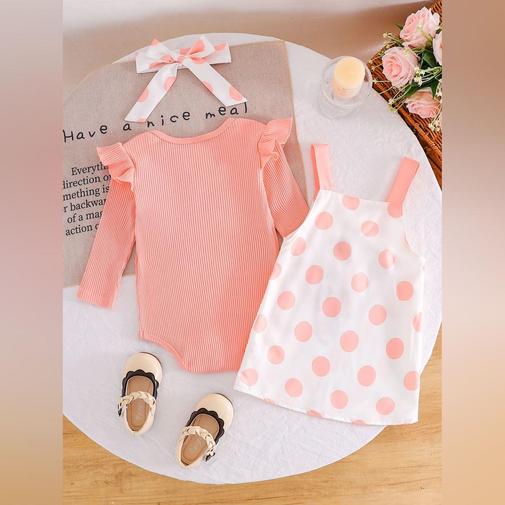 Stylový šatový set s dlouhým rukávem