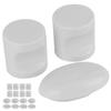 Set da 4 Pomelli per Porta Scorrevoli per Doccia Domestica Maniglie per Porte in Vetro per Bagno Ferramenta (L38)Maniglia L38W