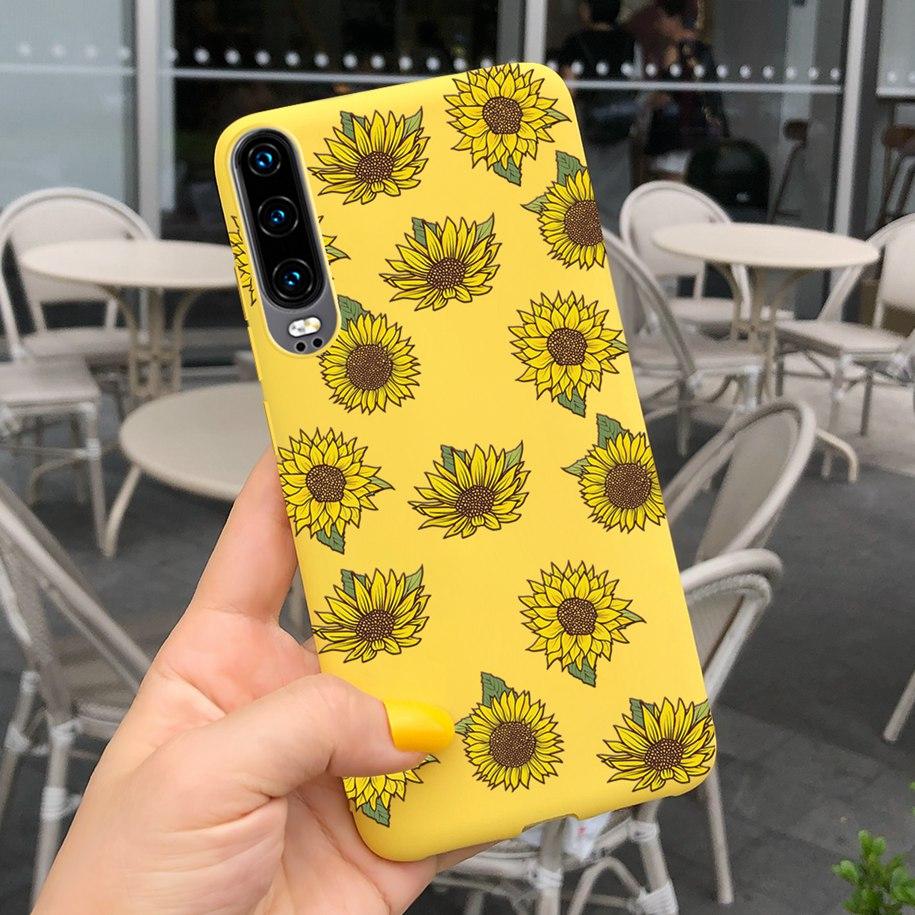 P30 Lite Case Fashion Flower Pattern Phone Case For Huawei P30 P 30 P30Lite 2020 MAR-LX1M Shockproof Bumper Soft TPU Funda Coque