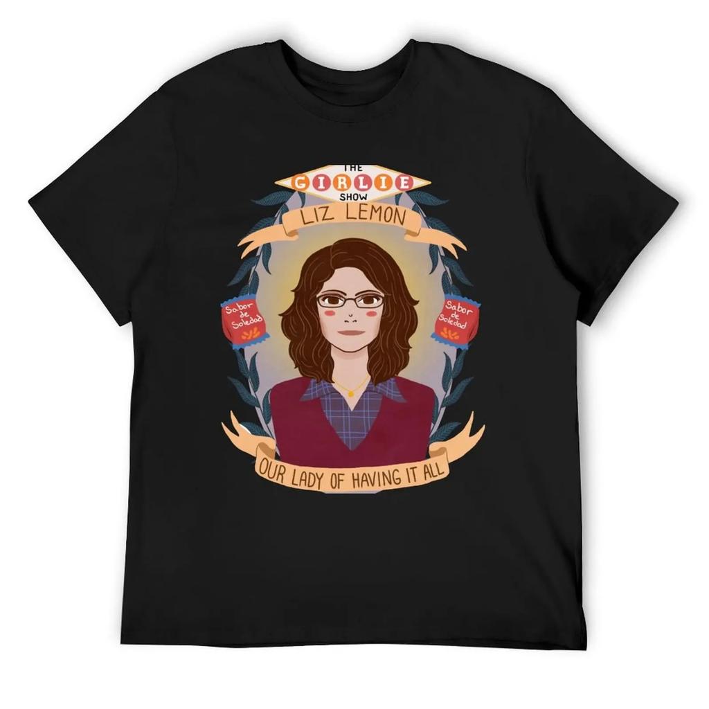Liz Lemon T-Shirt plus size clothes heavyweights vintage anime shirt funny meme t-shirts clothing for men