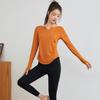 Women's V-Neck Long-Sleeve Quick-Dry Yoga Top