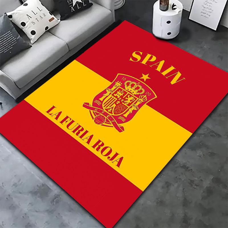 Spain National Football Team Carpet Rug for Living Room Bedroom Home Sofa Decoration,Kids play Non-slip Floor Mat