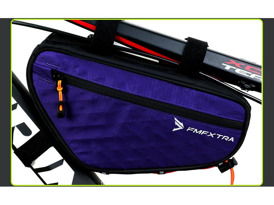 1.7L Nylon Bike Triangle Top Tube Bag for Mountain & Road Cycling